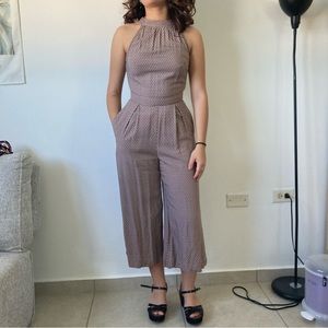 Pink dotted VALIJA jumpsuit